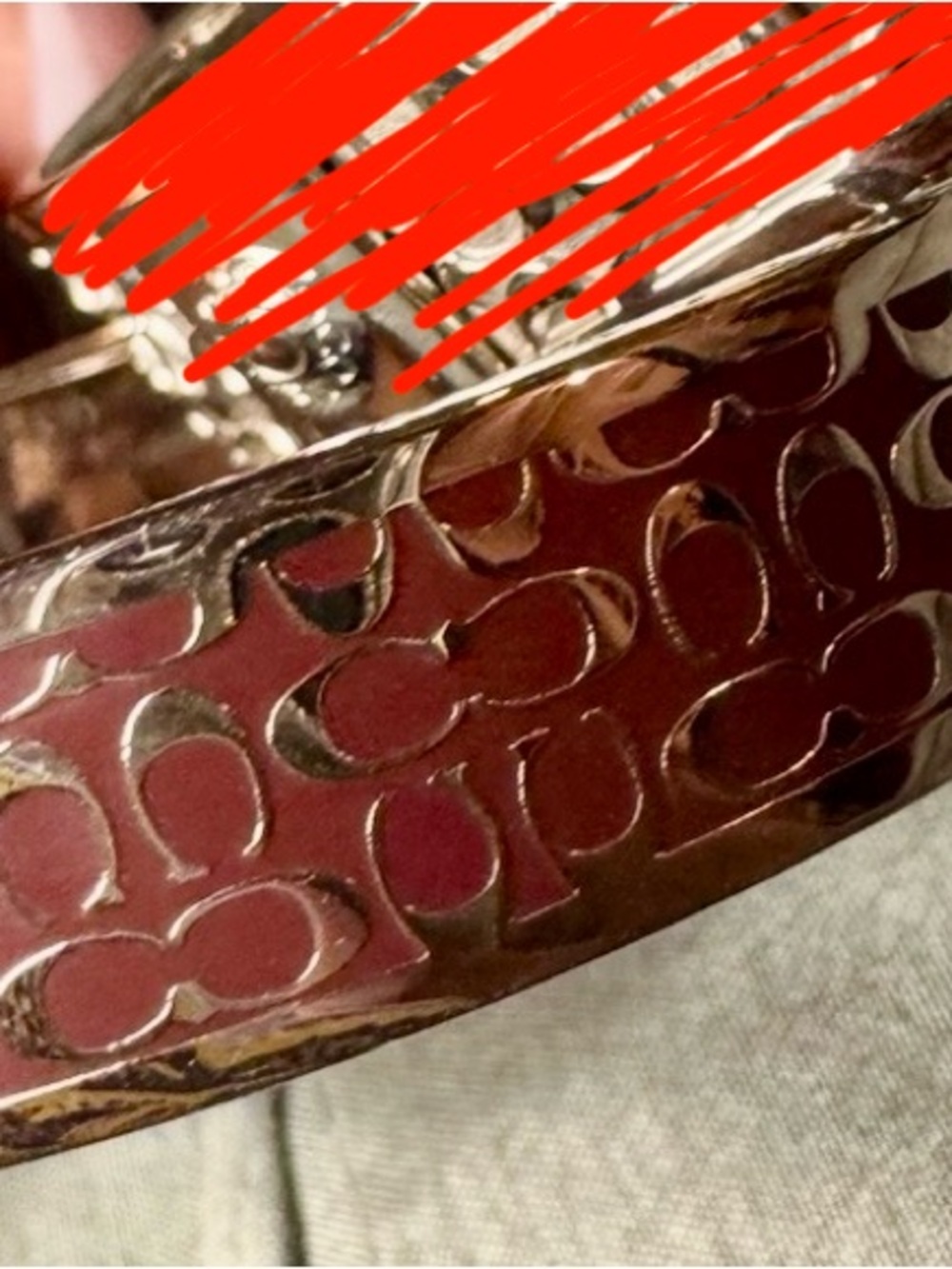 Authentic Coach Signature Bangle - Picture 5 of 8